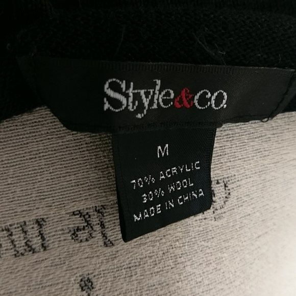 Style and CO wool sweater in yellow brown and blac - Picture 4 of 4